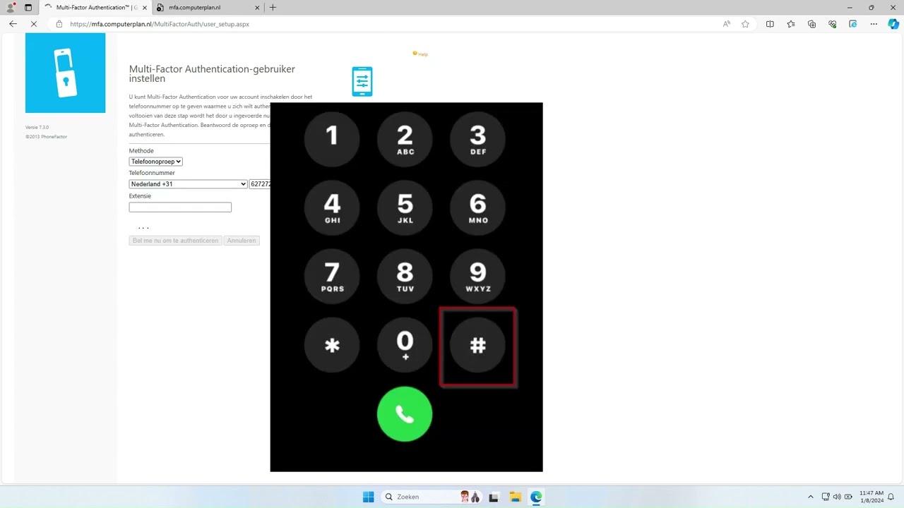 Advisie Business Cloud | Multi factor authenticatie omzetten naar de app