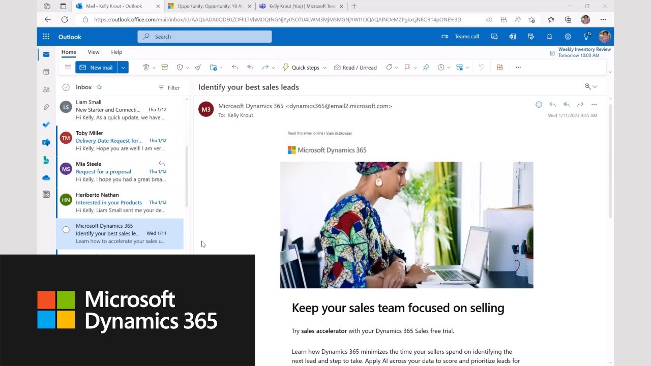 Microsoft Viva Sales generative AI experience