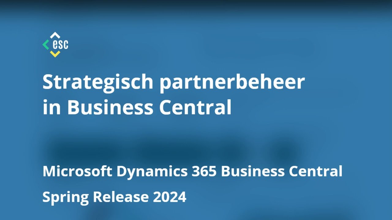Hoe kan ik partners beheren in Business Central?