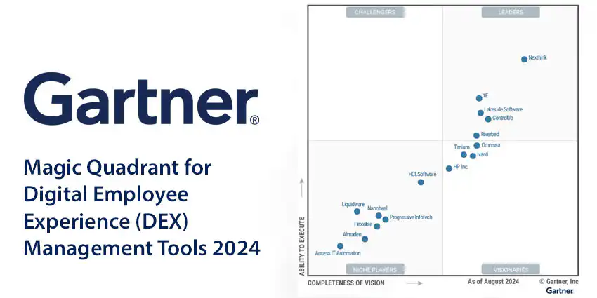 Gartner Magic Quadrant for Digital Employee Experience (DEX)