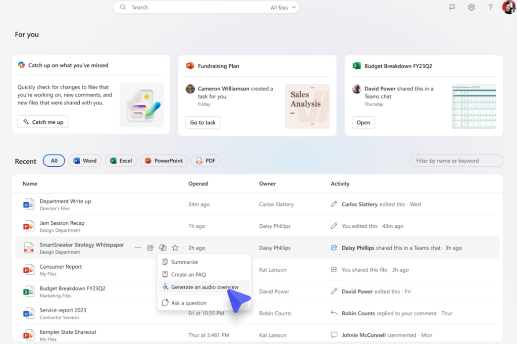 Microsoft Copilot in OneDrive