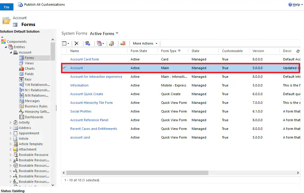 Microsoft Dynamics 365: Editable Grid inschakelen voor een subweergave - stap 3