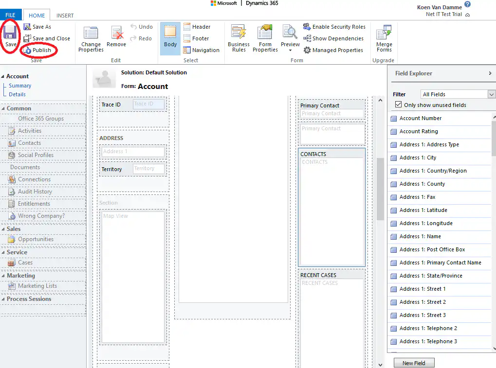 Microsoft Dynamics 365: Editable Grid inschakelen - stap 9