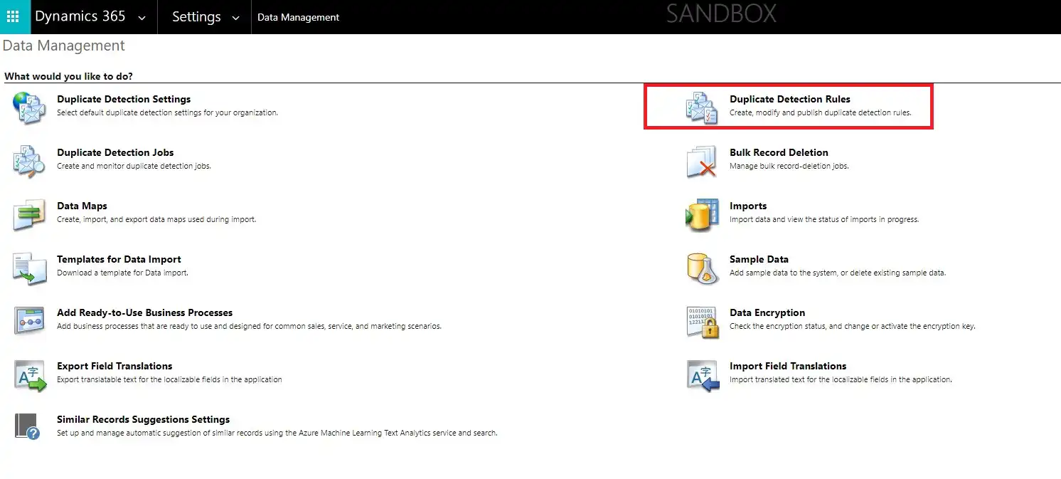 Net IT CRM Blog: Duplicatendetectie van Dynamics 365 - Nieuwe regel inschakelen stap 3 screenshot Select Duplicate Detection Rules