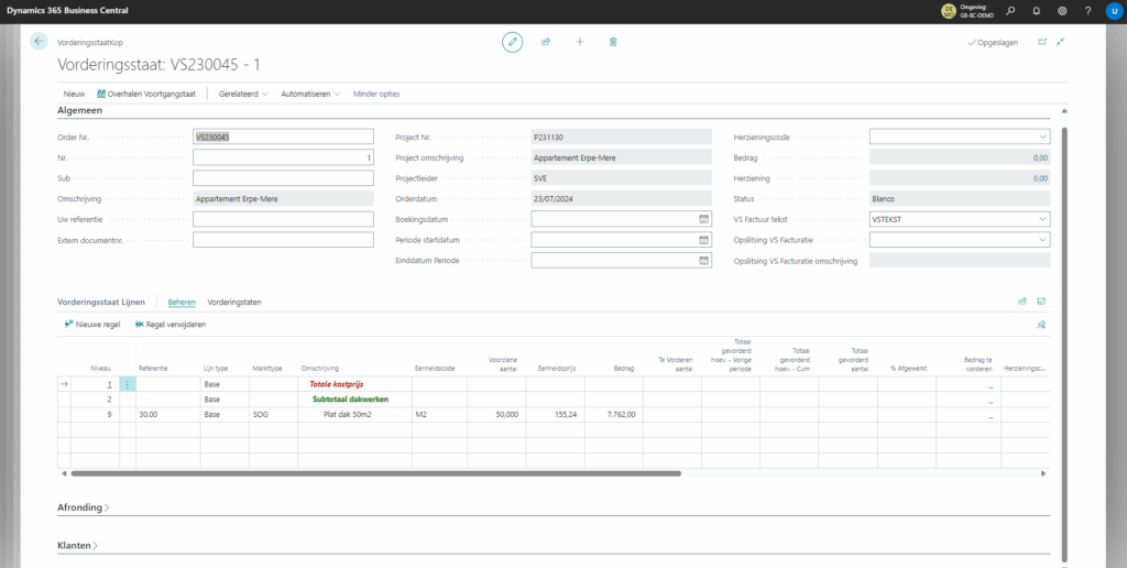 Gbuild | vorderingsstaten