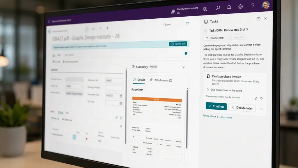 Payable Agents in Business Central