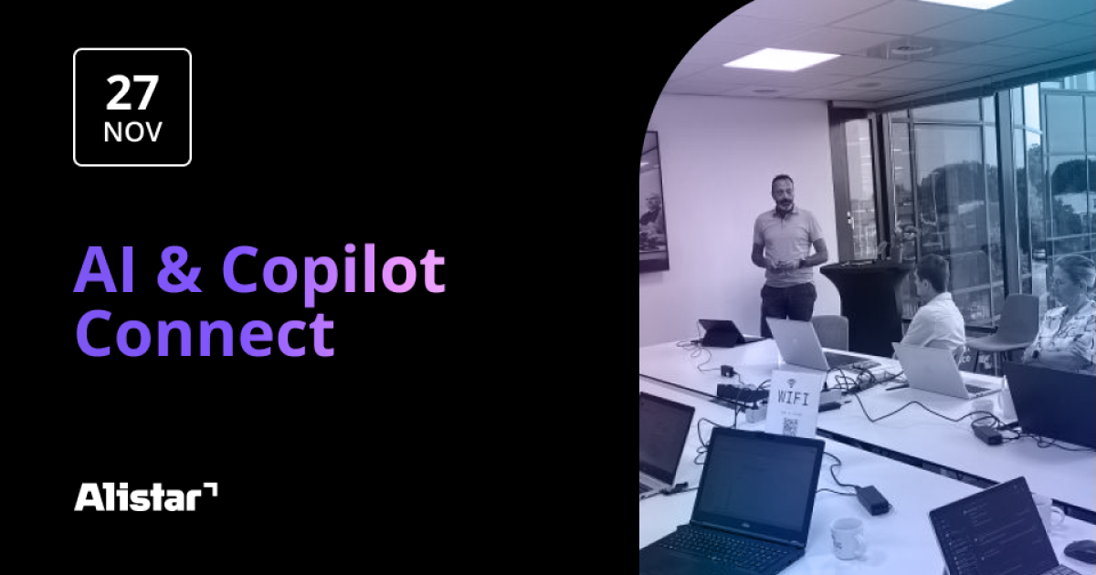 Alistar event "AI & Copilot Connect" op 27 november bij Microsoft Benelux