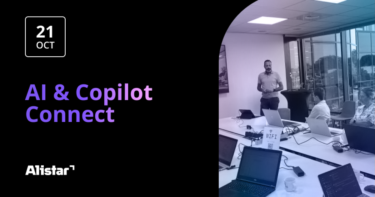 Alistar event "AI & Copilot Connect" op 21 oktober bij Microsoft Benelux