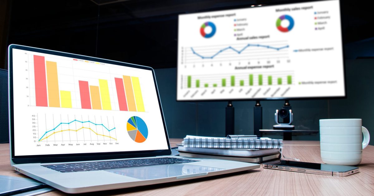 Mock,Up,Chart,Slide,Show,Presentation,On,Display,Television,And