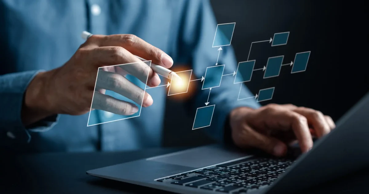 Businessman,Planning,Process,Management,Workflow.,Step,Scheme,Of,Hierarchy,Management