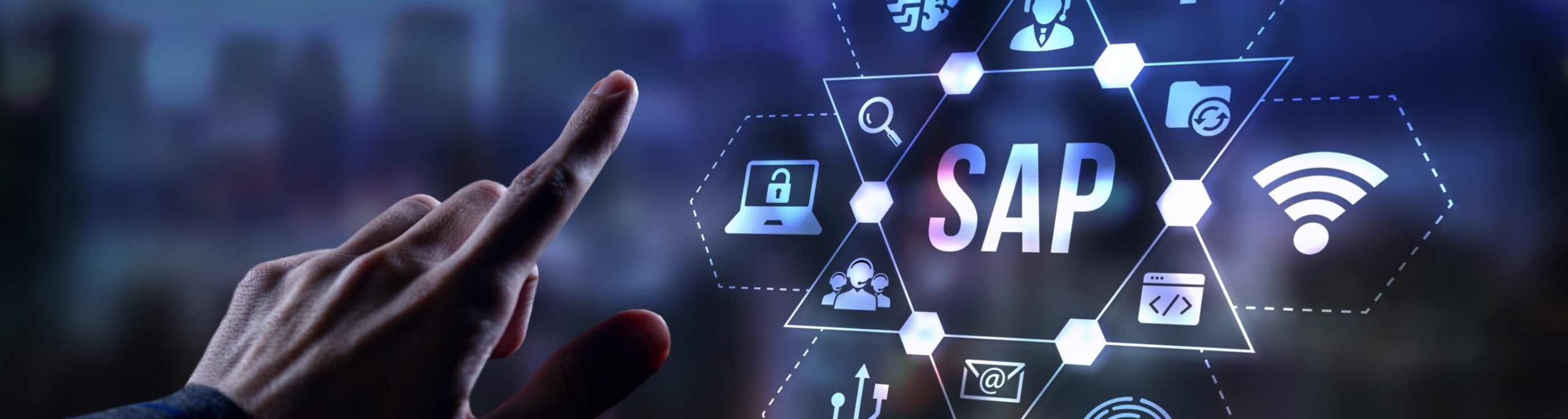 Internet,,Business,,Technology,And,Network,Concept.,Sap,System,Software,Automation