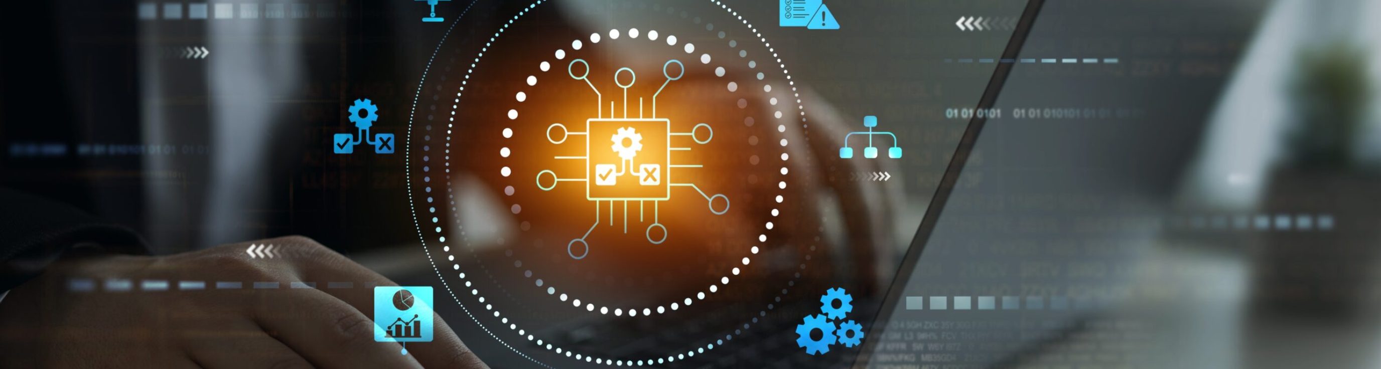 Engineer,Using,Laptop,For,Optimization,Software,Ai,Bot,With,A